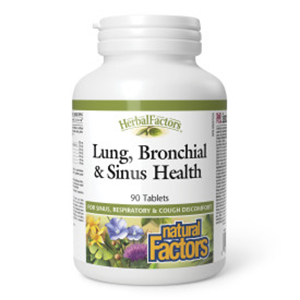 Natural Factors Lung, Bronchial & Sinus Health, 90 tablets