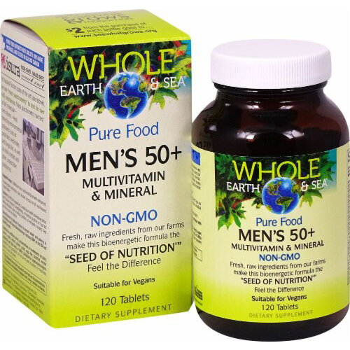Whole Earth & Sea Men's 50+ Multivitamin & Mineral, 120 tablets