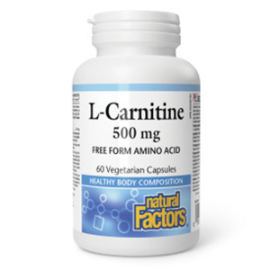 Natural Factors L-Carnitine Free Form Amino Acid - 500 mg, 60 Vegetarian Capsules
