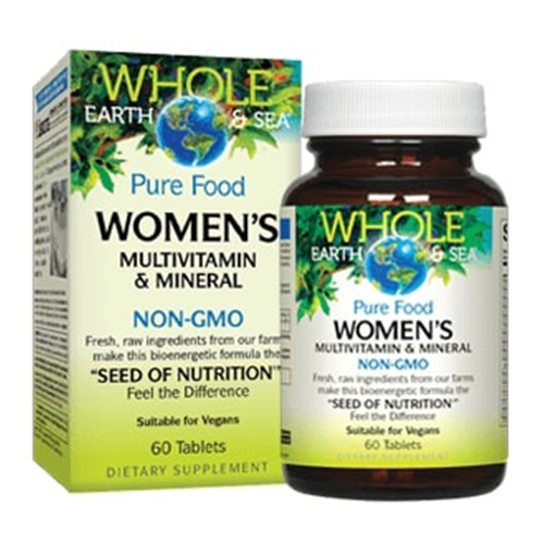 Whole Earth & Sea Women's Multivitamin & Mineral NON-GMO, 60 Tablets