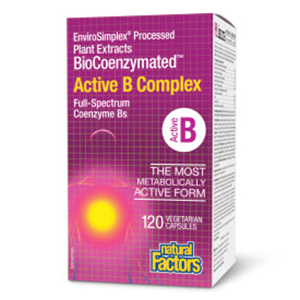 Natural Factors BioCoenzymated Active B Complex, 120 Vcaps