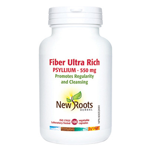 New Roots Fiber Ultra - Psyllium 550mg, 100 Vcaps