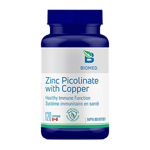 Biomed Zinc Picolinate & Copper. 120 caps