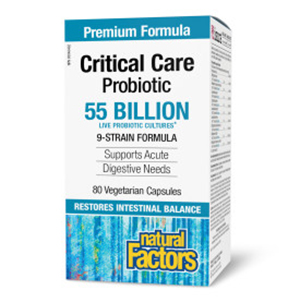 Natural Factors Critical Care Probiotic 55 Billion, 80 Vcaps