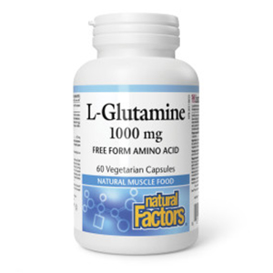 Natural Factors L-Glutamine 1000mg, 60 Vcaps