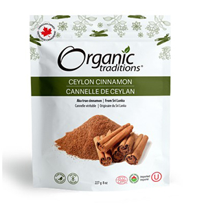 Organic Traditions Ceylon Cinnamon Powder, 227g