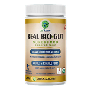 LeafSource Real Bio Gut Superfood - Citrus, 244g